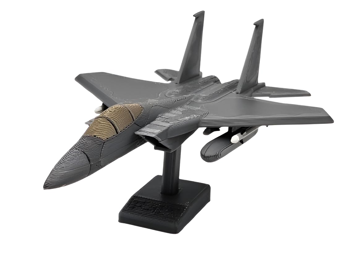 Beoals F-15 Eagle Fighter Jet Model Aircraft | Die-Cast Metal Collectible | Grey Military Jet Replica with Display Stand | Aviation Desk Decor & Collector Gift