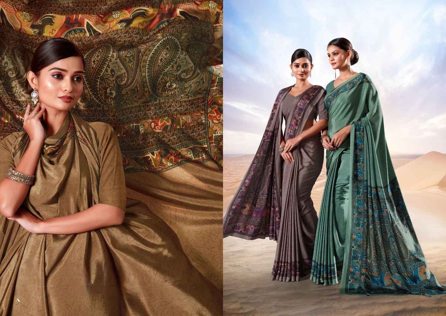 A fusion of earthy tones and timeless elegance, inspired by the vast beauty of the desert.