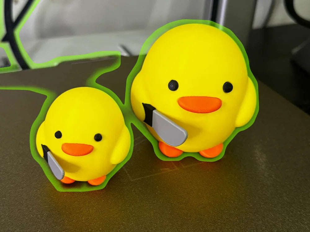 Cute meme duck keychain pack of 5