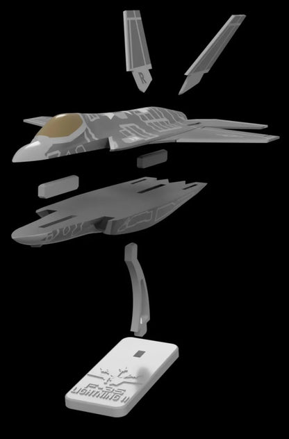 Beoals DIY Model Aircraft Kit | F-35 Fighter Jet Scale Model with Detachable Parts | Multicolor Collectible Assembly Toy for Kids & Adults | Educational Building Aircraft Set