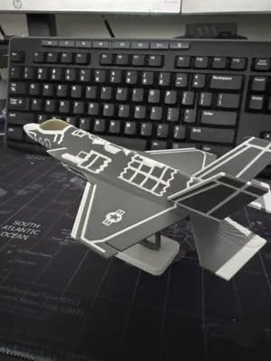 Beoals DIY Model Aircraft Kit | F-35 Fighter Jet Scale Model with Detachable Parts | Multicolor Collectible Assembly Toy for Kids & Adults | Educational Building Aircraft Set