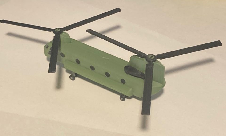 Beoals H-47 Chinook Helicopter Model Kit | Military Cargo Twin-Rotor Aircraft | DIY Assembly Toy | Educational & Collectible Scale Model for Kids & Adults