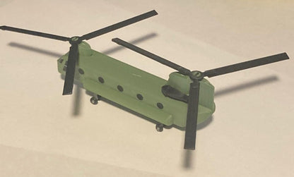 Beoals H-47 Chinook Helicopter Model Kit | Military Cargo Twin-Rotor Aircraft | DIY Assembly Toy | Educational & Collectible Scale Model for Kids & Adults