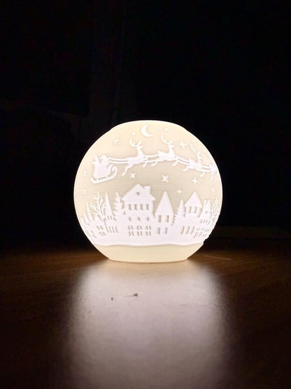 Beoals Modern Architectural LED Night Light  – Minimalist White Table Lamp, Soft Glow Decorative Bedroom Light, Creative Interior Toy Lamp Pack of 2