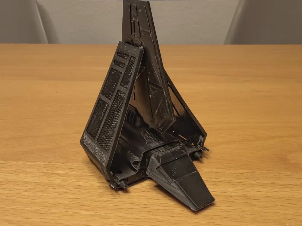 Beoals Imperial Shuttle Model Kit | Grey Plastic Construction Set | DIY Assembly Collectible | Desktop Display Piece for Starship & Space Enthusiasts