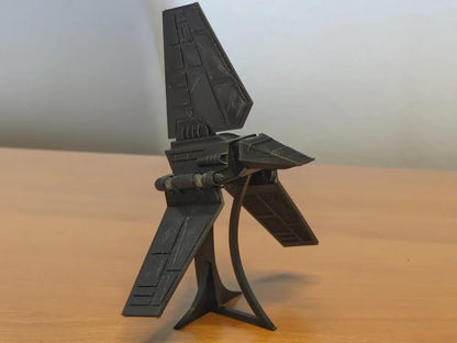 Beoals Imperial Shuttle Model Kit | Grey Plastic Construction Set | DIY Assembly Collectible | Desktop Display Piece for Starship & Space Enthusiasts