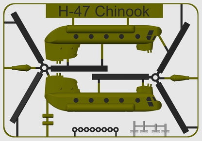 Beoals H-47 Chinook Helicopter Model Kit | Military Cargo Twin-Rotor Aircraft | DIY Assembly Toy | Educational & Collectible Scale Model for Kids & Adults