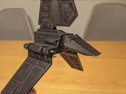 Beoals Imperial Shuttle Model Kit | Grey Plastic Construction Set | DIY Assembly Collectible | Desktop Display Piece for Starship & Space Enthusiasts