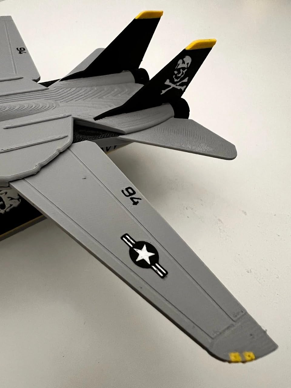 F-14 Tomcat Fighter Jet Model Kit | 3D Metal DIY Assembly Set | Blue & Grey Scale Aircraft | Desktop Display Base | Aviation Collectible for Hobbyists & Kids