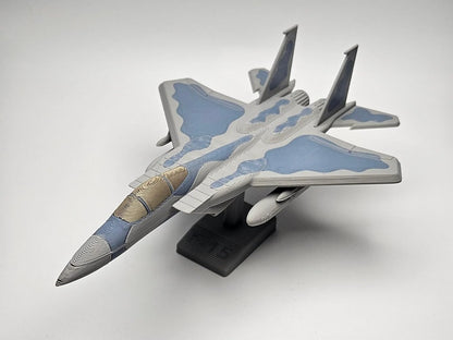 Beoals F-15 Eagle Fighter Jet Model Aircraft | Die-Cast Metal Collectible | Grey Military Jet Replica with Display Stand | Aviation Desk Decor & Collector Gift