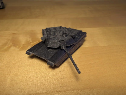 Beoals 3D Printed Tank Model | Black Military Vehicle Miniature | Collectible Desktop Decor | Realistic Army Tank Replica for Display & Gift