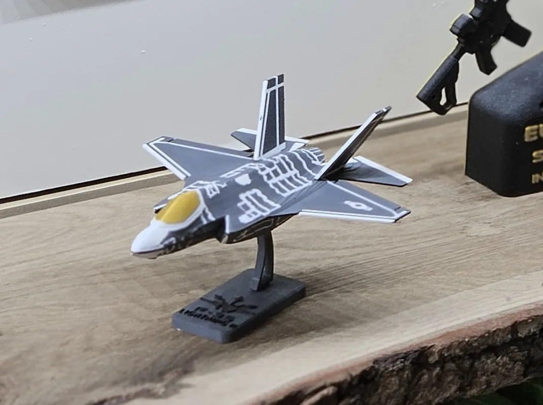 Beoals DIY Model Aircraft Kit | F-35 Fighter Jet Scale Model with Detachable Parts | Multicolor Collectible Assembly Toy for Kids & Adults | Educational Building Aircraft Set