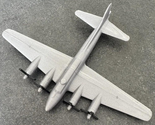 Beoals Die-Cast Model Aircraft | 4-Engine Transport Plane Collectible | Silver Metallic Finish | Premium Scale Replica for Display & Collection | Detailed Diecast Airplane Toy Model