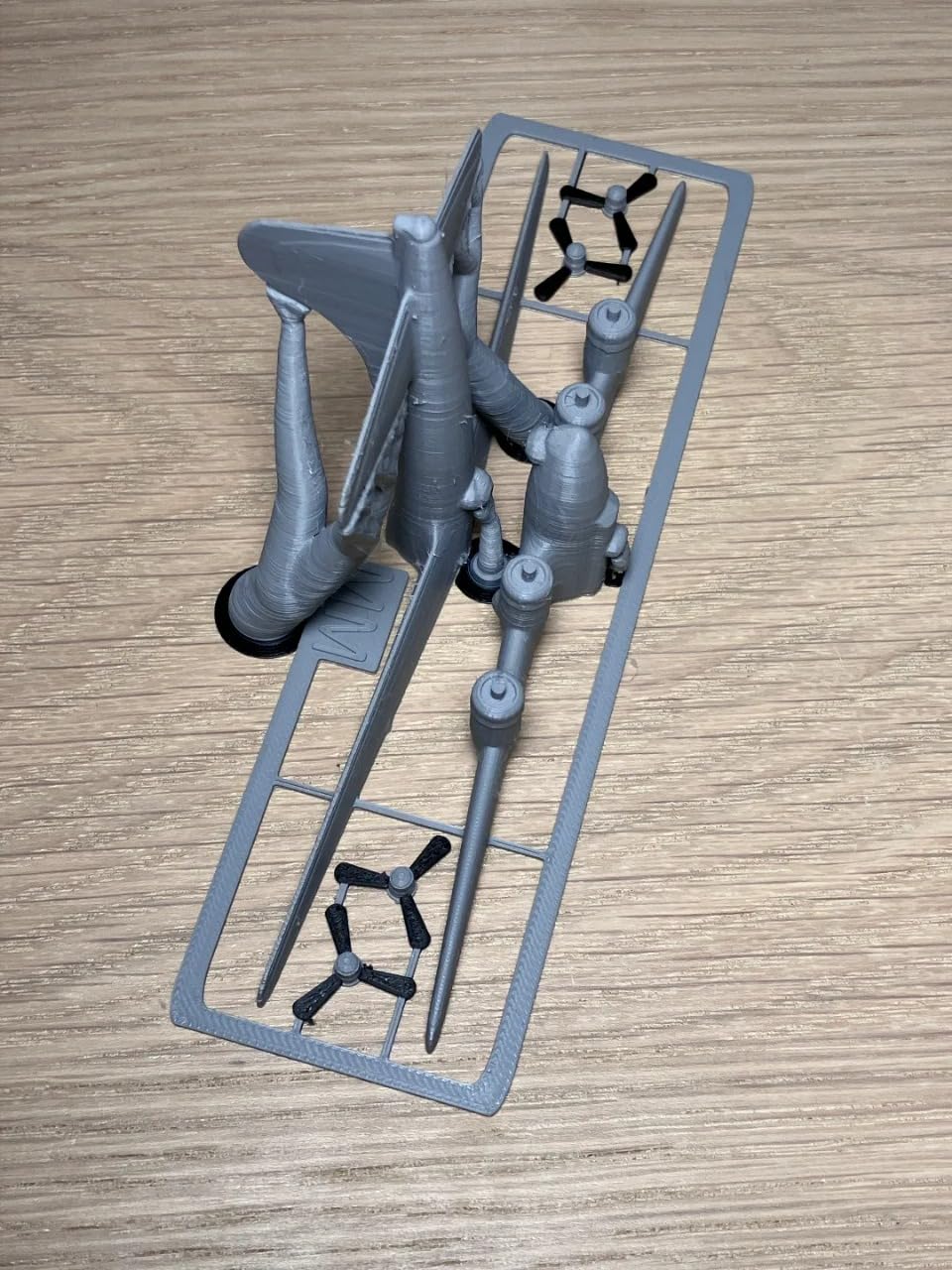 Beoals Die-Cast Model Aircraft | 4-Engine Transport Plane Collectible | Silver Metallic Finish | Premium Scale Replica for Display & Collection | Detailed Diecast Airplane Toy Model