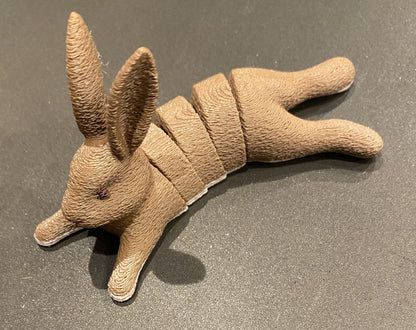 Beoals Segmented White Rabbit Desk Sculpture | Modular Bunny Art Figurine