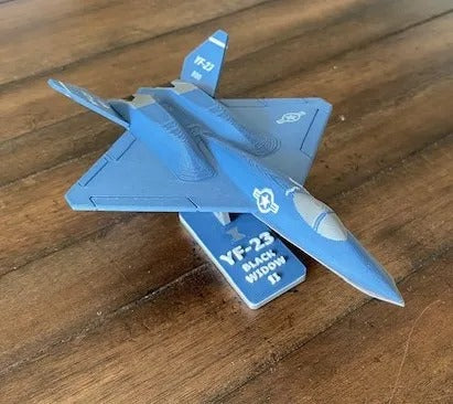 Beoals Premium 3D Printed YF-23 Black Widow II Fighter Jet Model | Stealth Prototype Aircraft Scale Replica with Display Stand