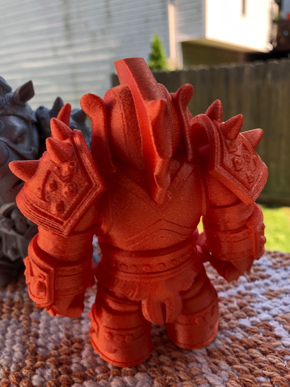 Beoals Premium 3D Printed Mammoth Warlord Miniature | Heavily Armored Beast-Man Fantasy Figurine for Tabletop Wargaming & Painting