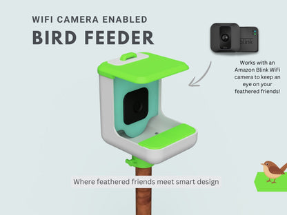 Beoals Smart Wi-Fi Bird Feeder for Blink Camera