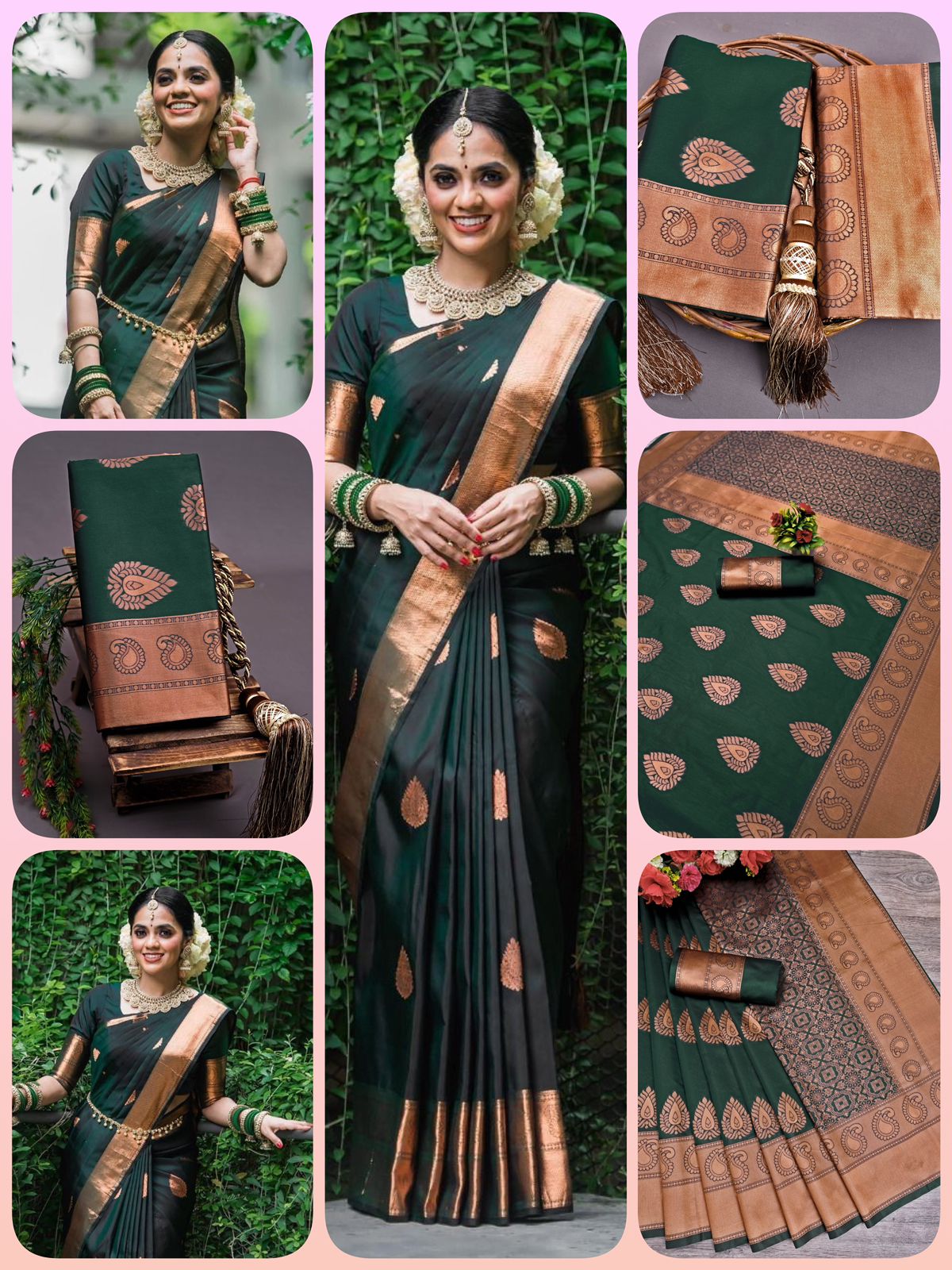 Self Design Banarasi Jacquard Saree