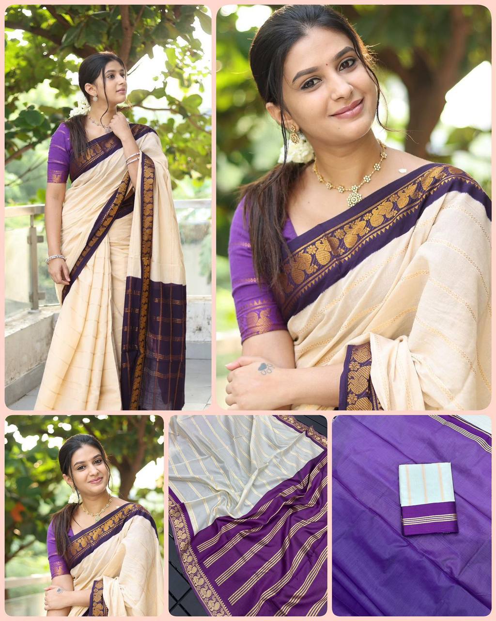 SOFT LICHI SILK SAREE Jacquard Border Saree With Unstitched Running Blouse For Women Wedding Wear