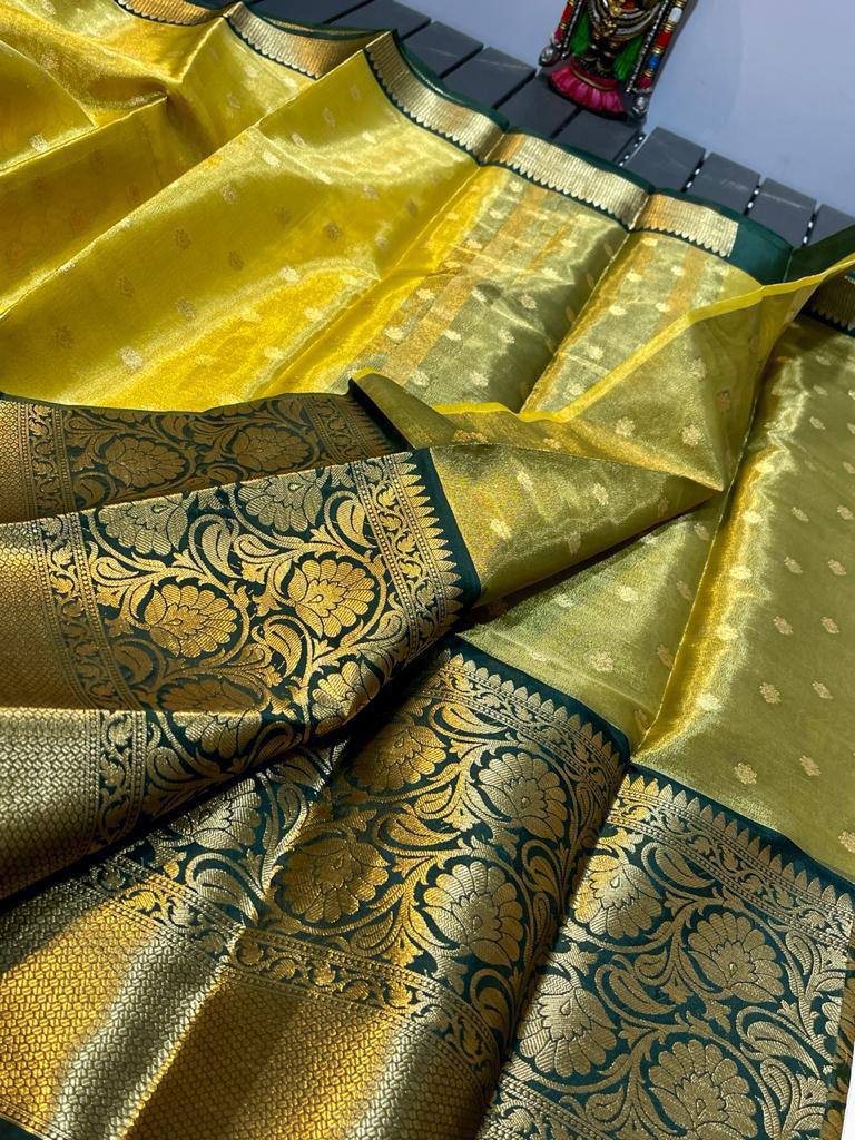 Pure Handloom Pure Kanchivaram Silk Sarees with antique  Jari